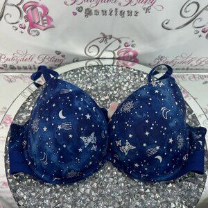 Victoria's Secret pink bra push up stars ⭐️ Midnight Blue Celestial Bra moon